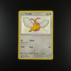 Swablu SV42/SV94 Pokemon Hidden Fates Shiny Holo Card - Image 1