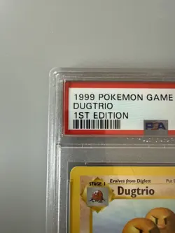 Dugtrio Base Set Shadowless 1st Edition #19 PSA 9 English Pokemon - Image 3