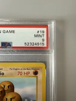 Dugtrio Base Set Shadowless 1st Edition #19 PSA 9 English Pokemon - Image 4