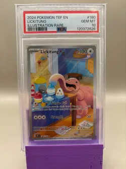 PSA 10 GEM Mint - Lickitung #180 Pokemon Temporal Forces, Graded - Image 1