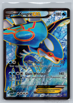 Pokemon TCG Kyogre EX Full Art Ultra Rare Card 148/160 XY: Primal Clash LP - Image 1