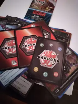 Bakugan Battle Planet 40 Card Set W/TCG Rule Book - Image 1