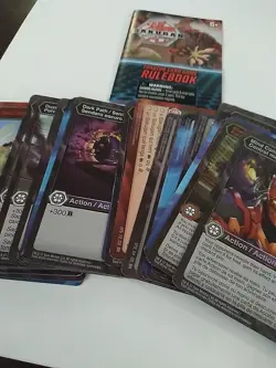 Bakugan Battle Planet 40 Card Set W/TCG Rule Book - Image 4