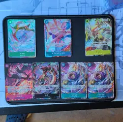 EB04 One Piece Holo Lot—7 JP Cards: Sanji, Kaku, King, Vivi, Issho and Megalo - Image 1