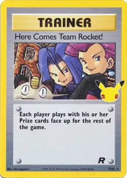 Here Comes Team Rocket! 15/82 Celebrations: Classic Collection Pokemon Card - Image 1