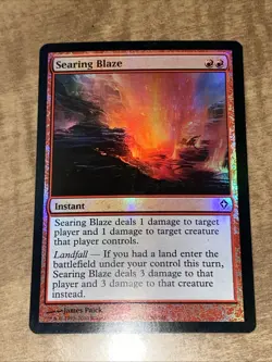 Searing Blaze NM FOIL Worldwake MTG TCG - Image 1
