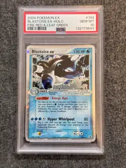 Pokemon Blastoise EX Holo 104/112 PSA10 Ex Fire Red Leaf Green - Image 2