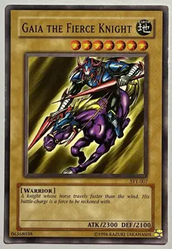 Gaia The Fierce Knight SYE-007 (LP) Common Unlimited Edition Yu-Gi-Oh! TCG Card - Image 1