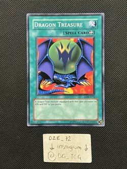 Yugioh - Dragon Treasure - LOB-E072 - Unlimited Edition - Common - Vintage - NM - Image 1