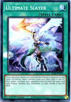 MISPRINT Ultimate Slayer RA02-EN070 Super Rare - 1st Edition Yugioh - Image 1