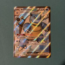 Blastoise EX - 184/165 - English 151 - Pokemon TCG Card NM Full Art Rare #2 - Image 1