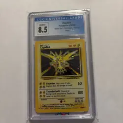 CGC 8.5 Zapdos 2000 Base Set 2 20/130 Holo Pokemon Card - Image 1