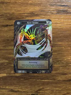 Sorcery Contested Realms - Beta - Root Spider Foil NM - Image 1