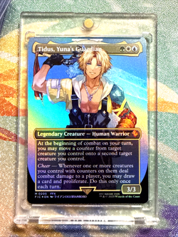 [1x] Tidus, Yuna's Guardian - Foil - Borderless Near Mint, English UB: Final Fan - Image 1