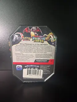 Pokemon Paldean Fates Great Tusk ex Tin (4 Packs) New Sealed English NEW SEALED - Image 2