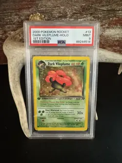 2000 POKEMON ROCKET 1ST ED #13 DARK VILEPLUME-HOLO PSA 9 !!! SWIRL!!!! - Image 2