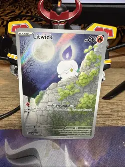 Pokemon TCG Litwick 101/086 White Flare Holo Illustration Secret Rare NM/M - Image 2
