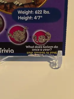 Pokemon Burger King PokeTrivia Perforated Golem #76 - Image 2