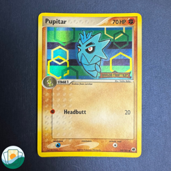 2006 Pokemon EX Dragon Frontiers | Pupitar | Reverse Holo | Stamped | #58/101 - Image 1