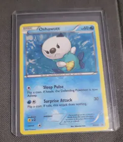 Oshawott BW08 Black and White Promos Holo Pokemon card Fresh Pull NM - Image 3
