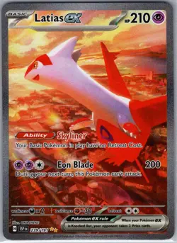 Latias ex 239/191 SIR SV08: Surging Sparks - Pokemon Card - NM - Image 1