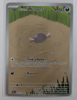 Pokemon Paldean Wooper Holo IR TCG Card 221/193 Sv02: Paldea Evolved NM Fresh IR - Image 1
