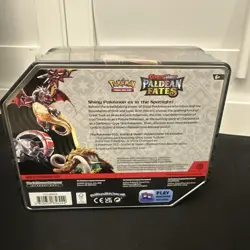 Pokemon Great Tusk Ex Tin Sealed Paldean Fates Pokemon Card TCG 2024 - Image 2