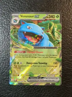 2023 Pokemon Scarlet & Violet 151 Double Rare Venusaur EX 3/165 - MINT - Image 1