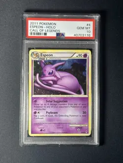 2011 POKEMON ESPEON HOLO CALL OF LEGENDS #4 PSA GEM MT 10 💎 - Image 2