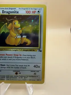 1999 Pokemon Jungle Dragonite 4/62 Holo - Image 4