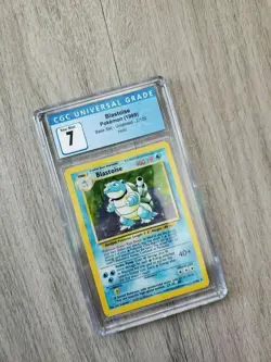 Pokemon Blastoise Base Set Holo CGC 7 NM (Near Mint) #2/102 - Image 3