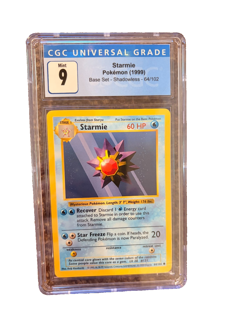 1999 Pokemon Base Set Starmie 64/102 CGC Mint 9 - Image 1