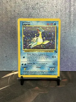 Pokemon TCG · Lapras 10/62 · Holo Rare · Fossil · Vintage WOTC (1990) MP - Image 1