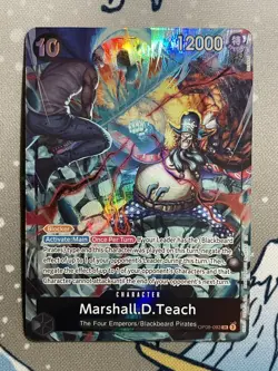 One Piece Marshall.D.Teach OP09-093 Character SR English 2nd Anniversary Promo - Image 1