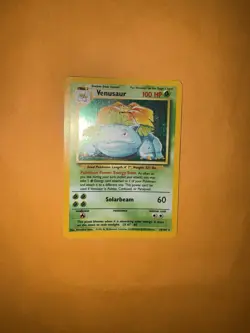 Pokemon TCG Venusaur Holo Rare Card Base Set, 15/102, LP Condition - Image 2