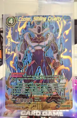 Sealed! Dragon Ball Super Card Game Cooler Sibling Cruelty SPR Foil Card BT17 - Image 1