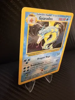 Gyarados 6/102 Base Set Holo Rare WOTC 1999 Pokemon Card MP - Image 4