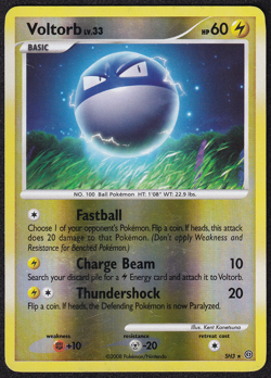 Voltorb (Shiny) SH3 Stormfront Reverse Holo Pokemon Card LP - Image 1