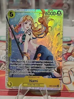 Nami EB03-053 SR Foil English One Piece TCG Card Near Mint Heroines Edition - Image 2