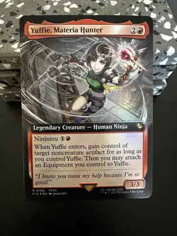 Yuffie, Materia Hunter (Extended Art) #158 (Foil) NM Final Fantasy FIC Magic MTG - Image 1