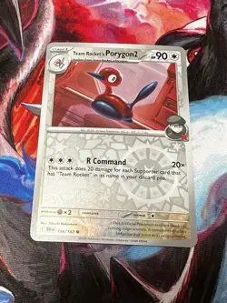 Team Rocket's Porygon2 154/182 Reverse Holo SV10: Destined Rivals Pokemon TCG - Image 1