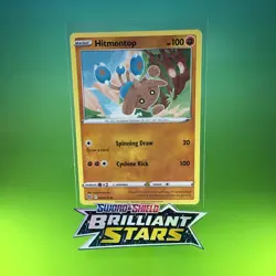 Hitmontop 072/172 Brilliant Stars Pokemon TCG Card Mint/NM Pack Fresh New - Image 1