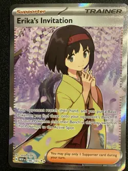 Erika's Invitation 196/165 SV: Scarlet & Violet 151 Full Art Trainer Pokemon TCG - Image 1