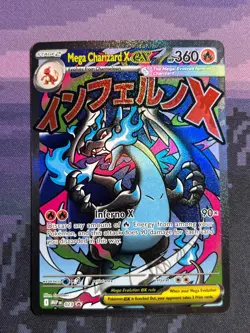Mega Charizard X ex 023 Pokemon Mega Evolutions Promo Near Mint - Image 1