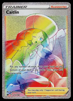 Pokemon Card - Caitlin Chilling Reign 213/198 Secret Rare - Image 1