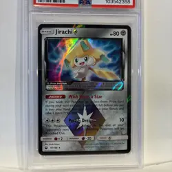 2018 JIRACHI 97/168 CELESTIAL STORM Pokemon PRISM STAR ULTRA RARE- PSA 8 - Image 4