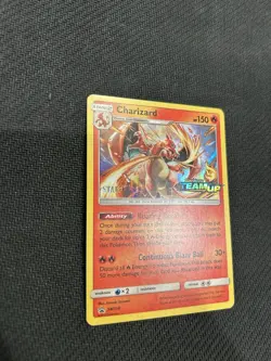 Pokemon TCG Charizard Sun and Moon Team Up Prerelease Staff Promo SM158 - Image 2