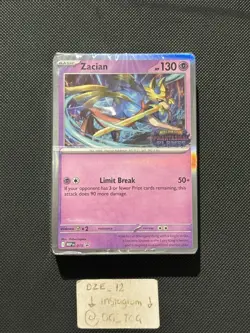 SEALED Pokemon Phantasmal Flames - Zacian - MEP 015 -Built & Battle PROMO - Image 1