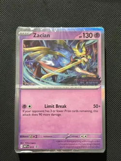 SEALED Pokemon Phantasmal Flames - Zacian - MEP 015 -Built & Battle PROMO - Image 2