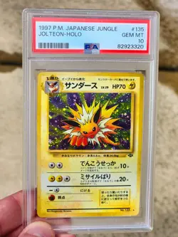 1997 Pokemon Jungle Jolteon Holo #135 PSA 10 Gem Mint - Image 1